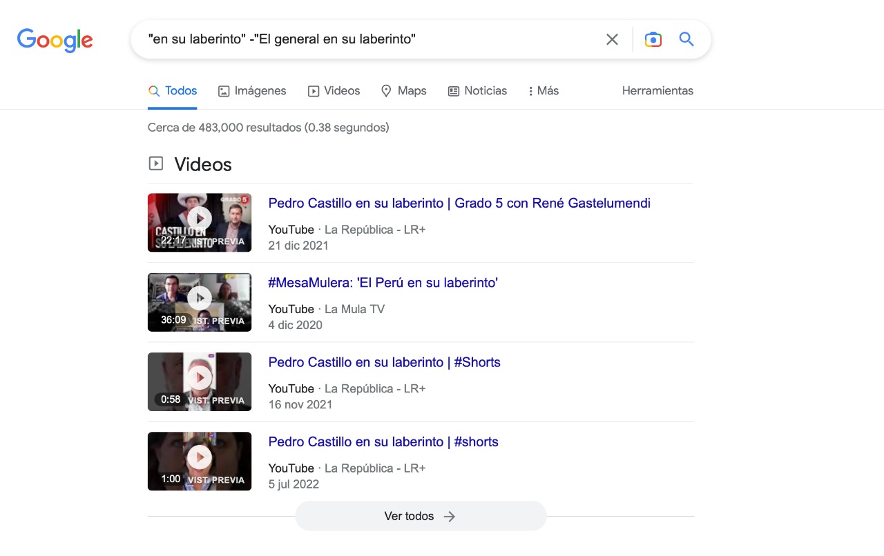 casi medio millón de repeticiones